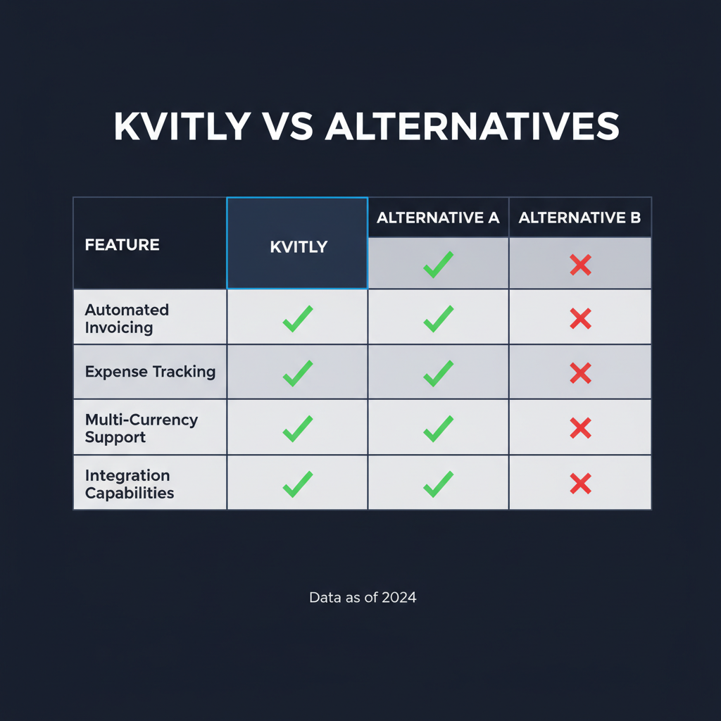 Kvitly compared to alternatives