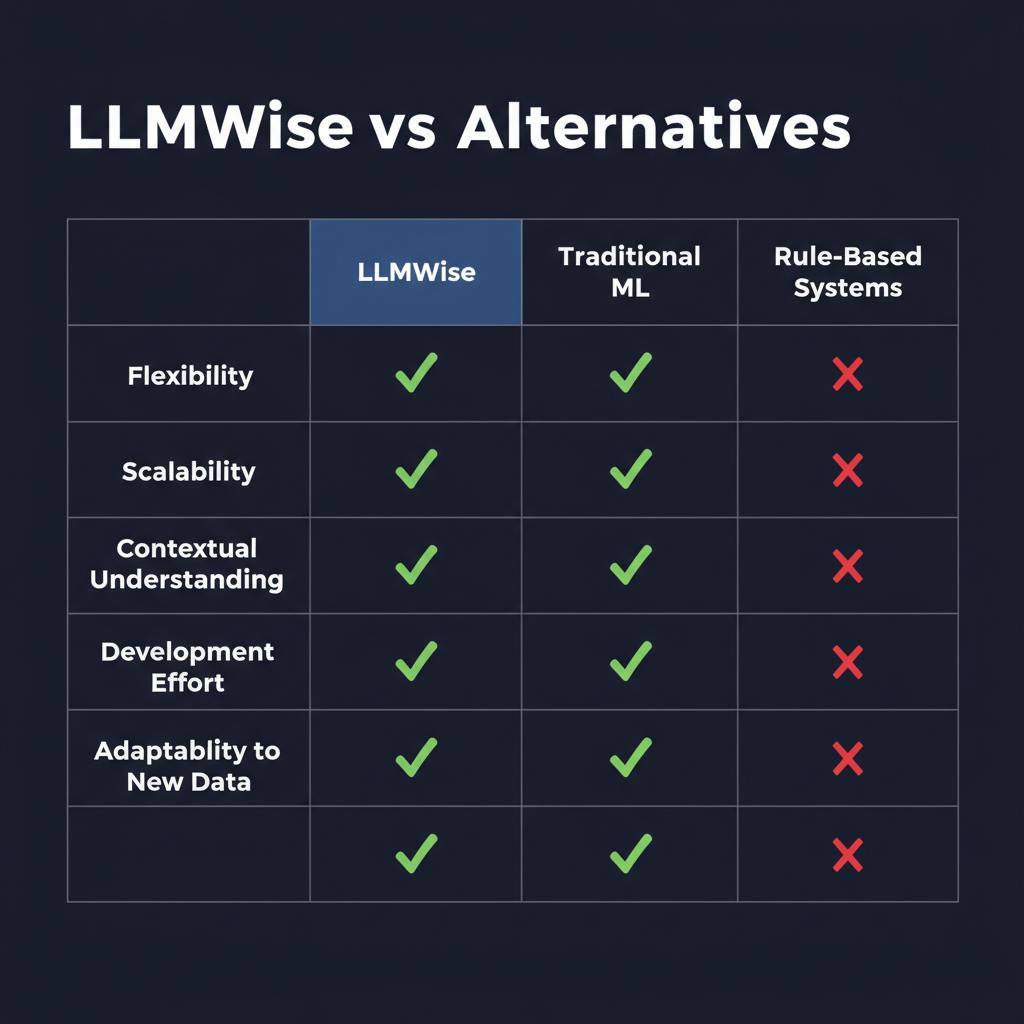 LLMWise compared to alternatives