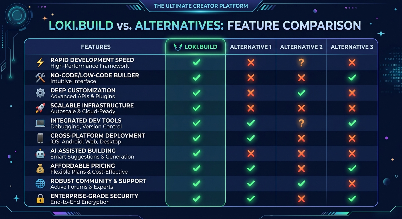 Loki.Build compared to alternatives