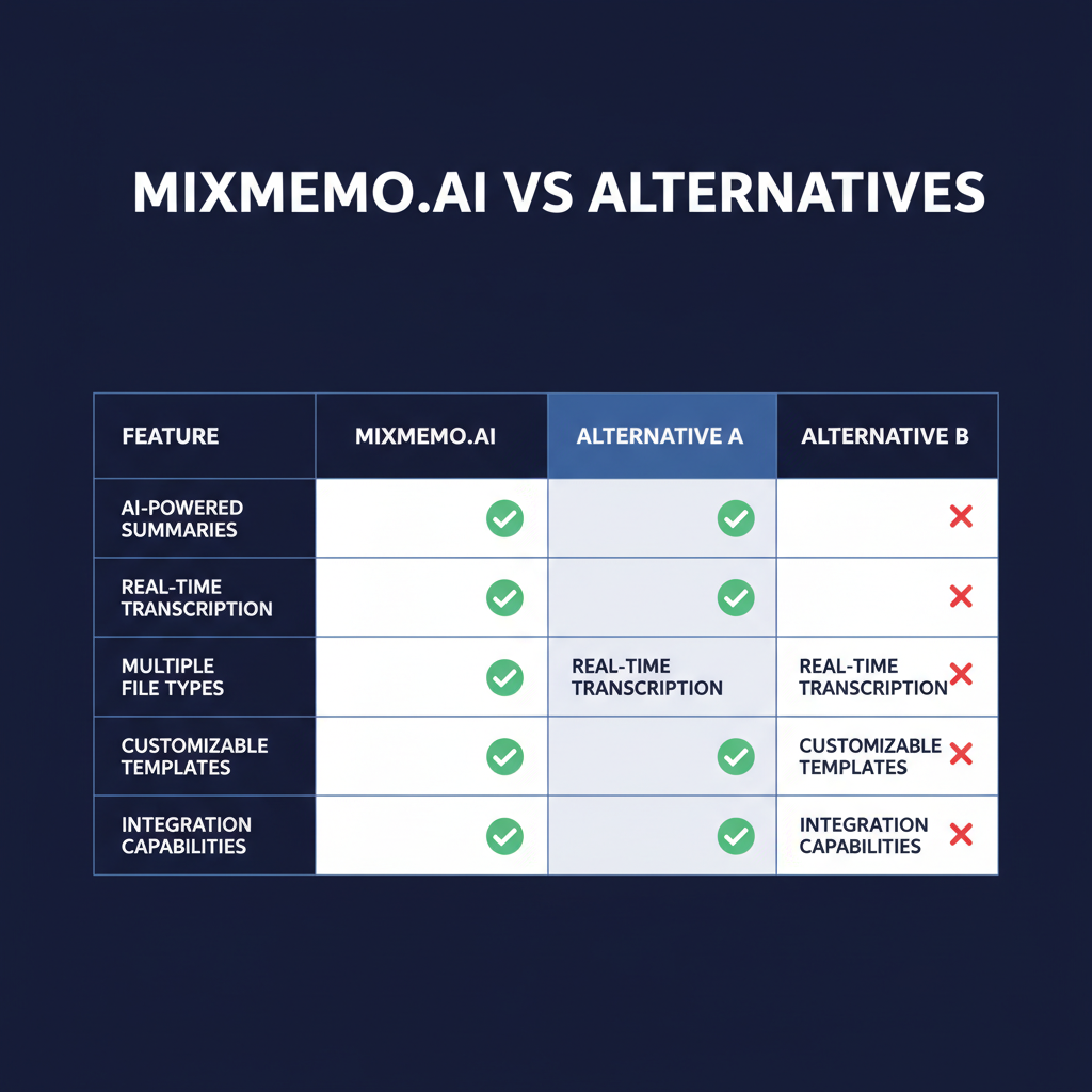 MixMemo.ai compared to alternatives