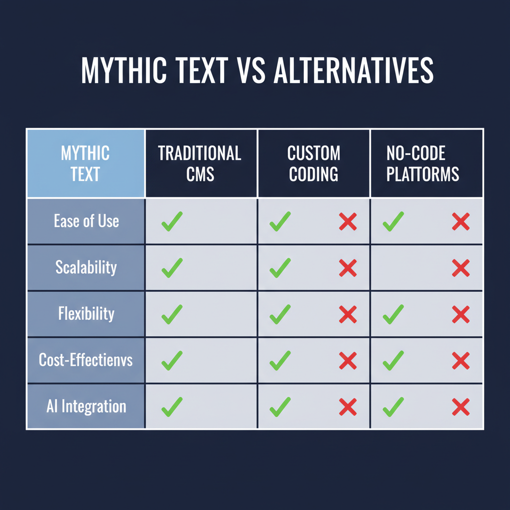 Mythic Text compared to alternatives