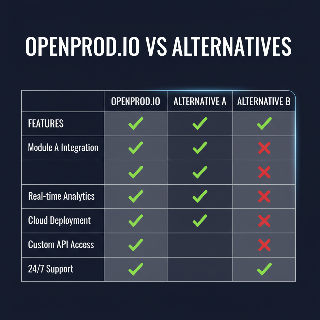 openProd.io compared to alternatives