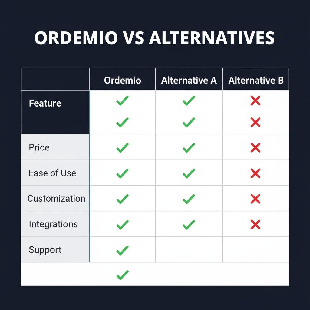 Ordemio compared to alternatives