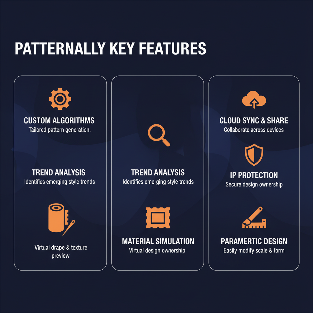 Patternaly key features infographic showing main capabilities