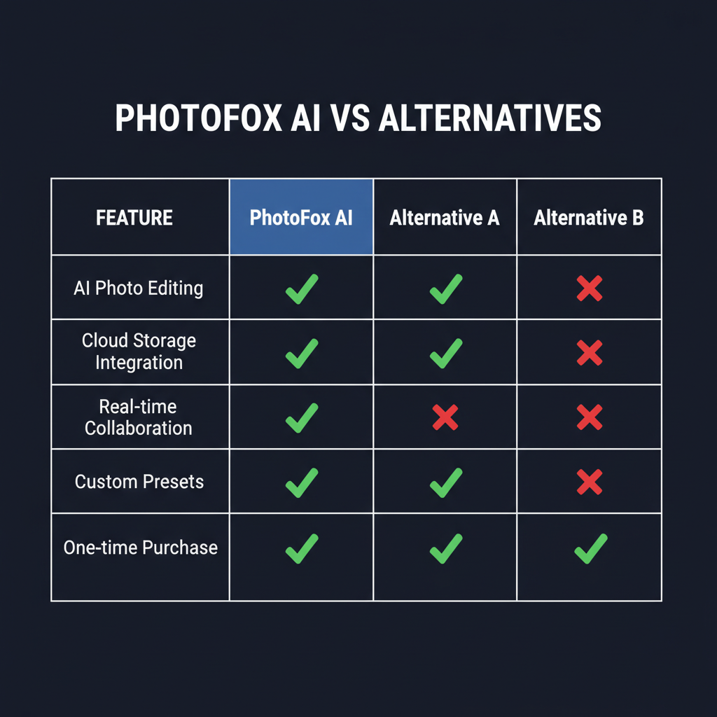 PhotoFox AI compared to alternatives