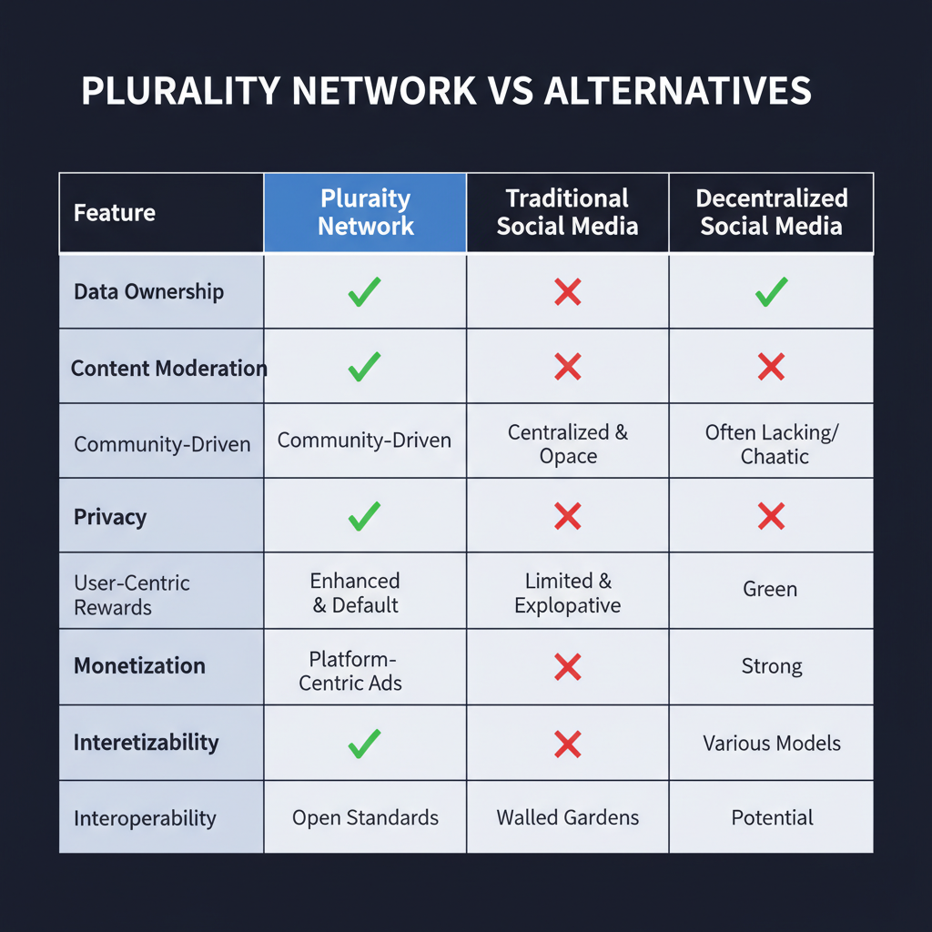 Plurality Network compared to alternatives