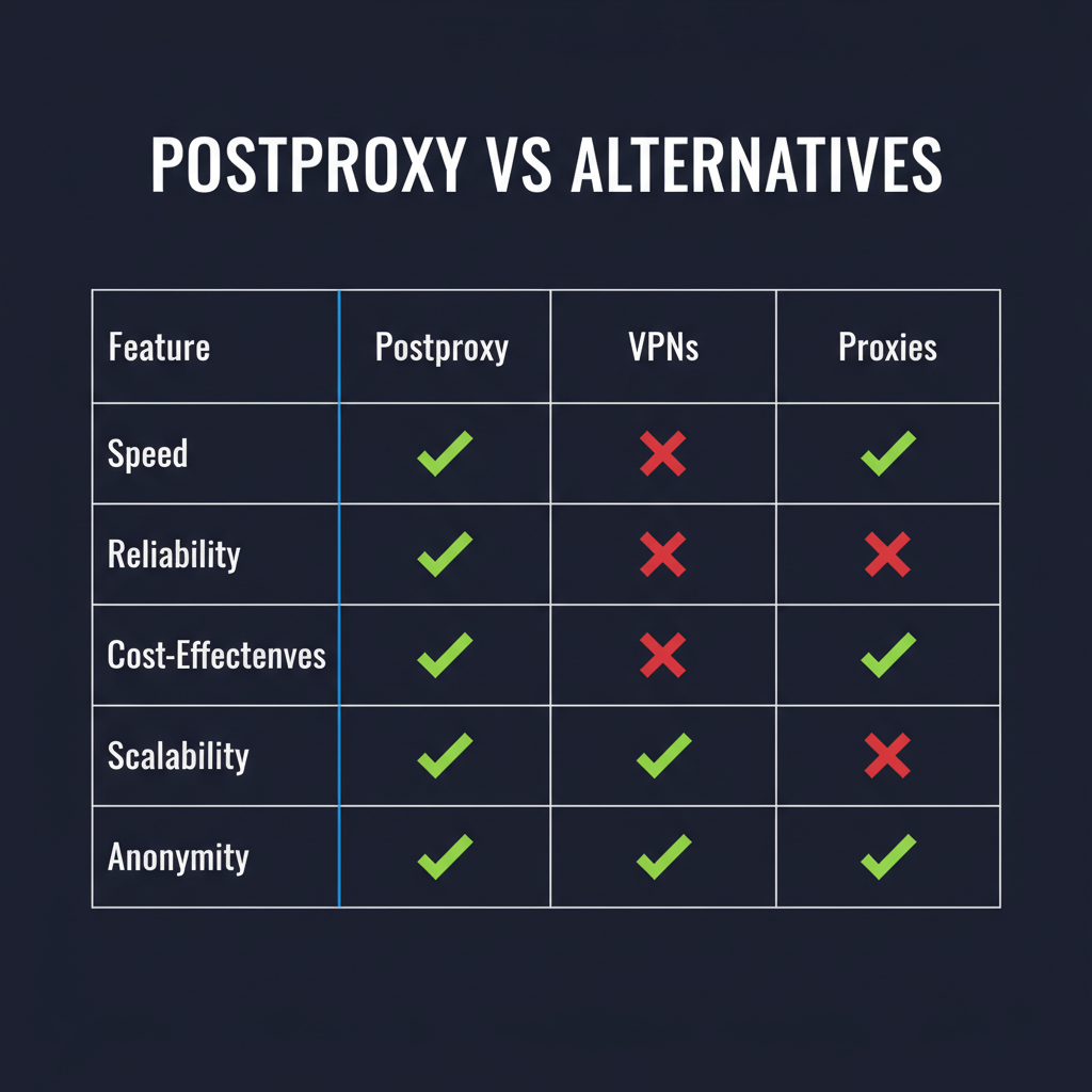 Postproxy compared to alternatives