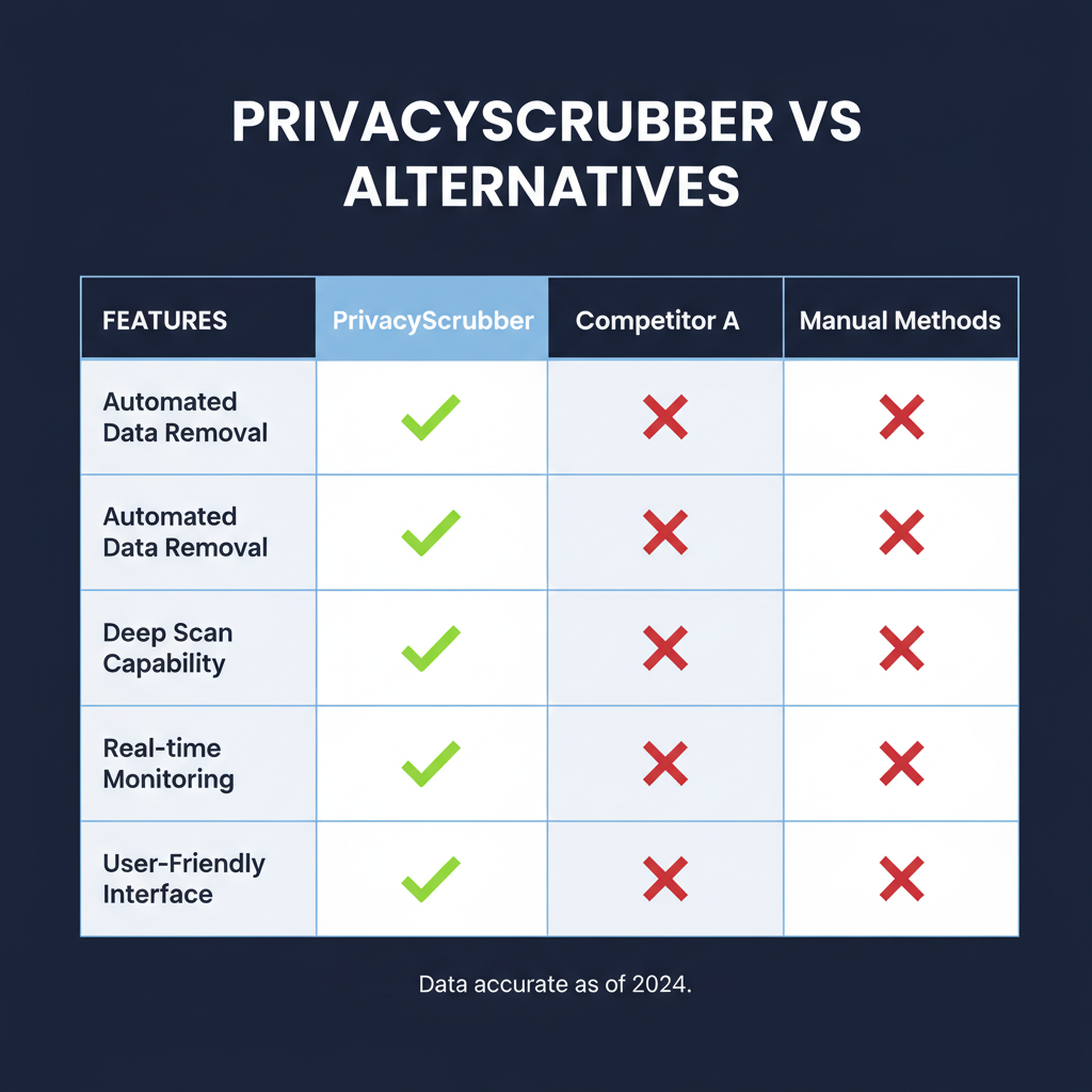 PrivacyScrubber compared to alternatives