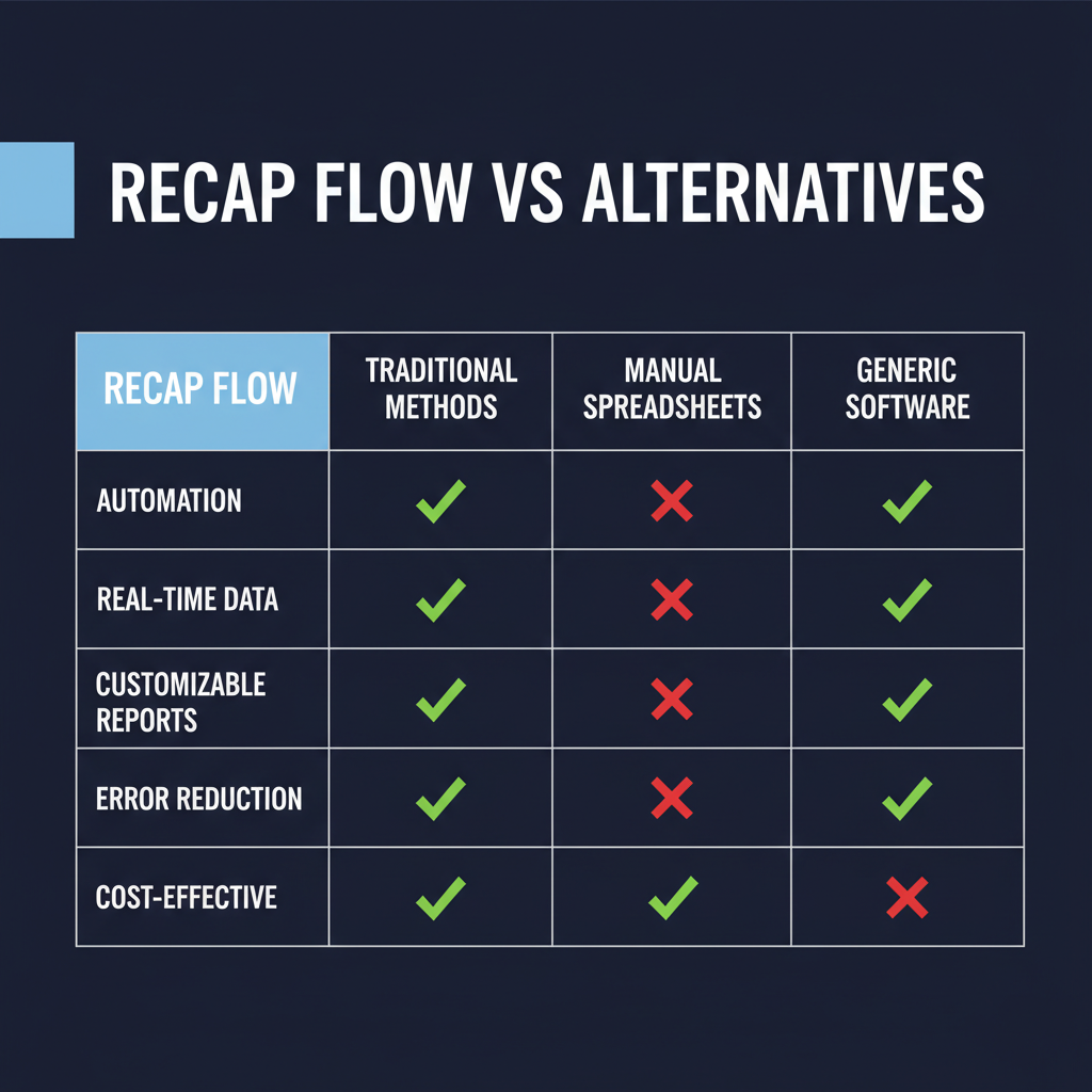 Recap Flow compared to alternatives