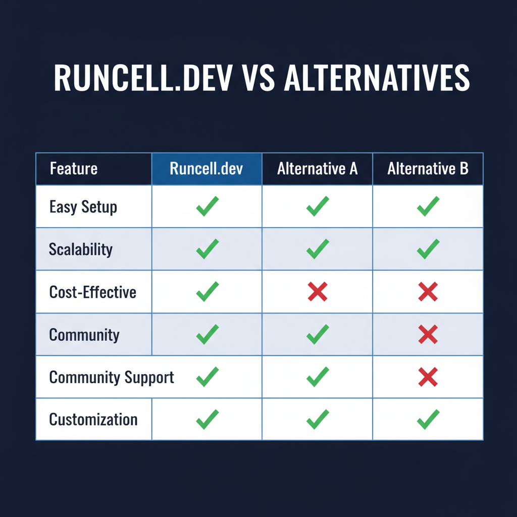 Runcell.dev compared to alternatives