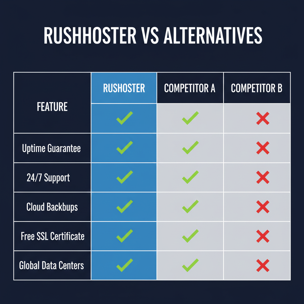 RushHoster compared to alternatives