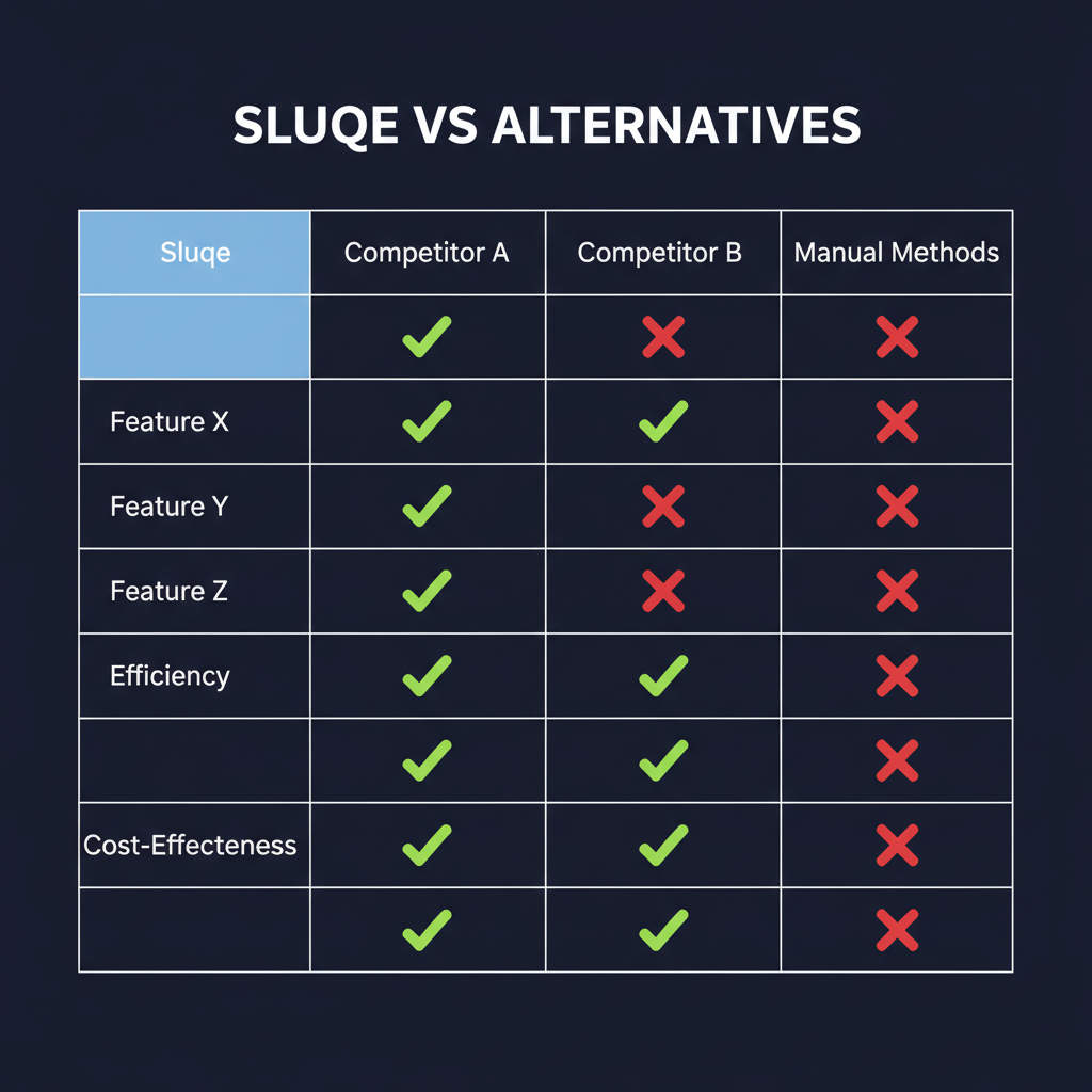 Sluqe compared to alternatives