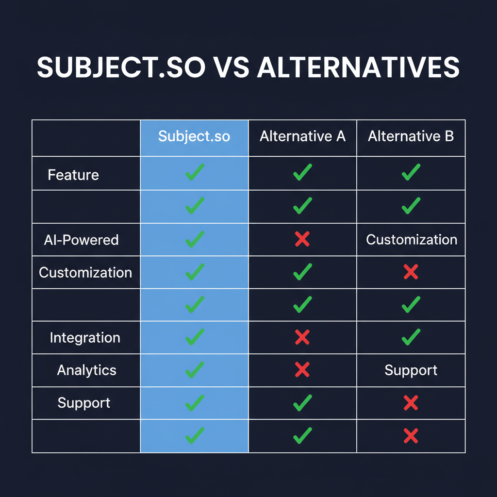 Subject.so compared to alternatives
