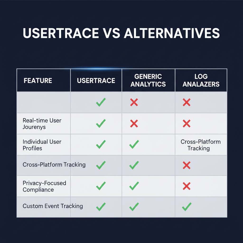 UserTrace compared to alternatives
