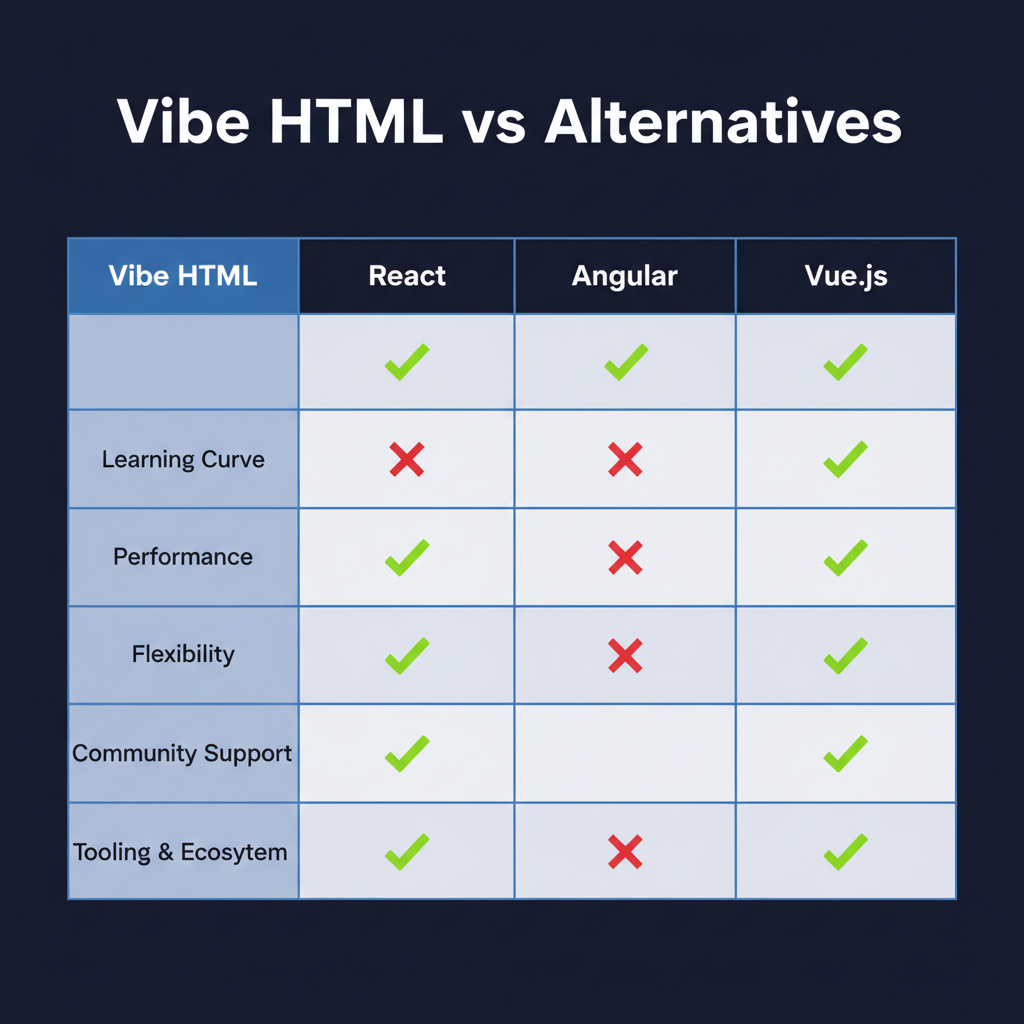 Vibe HTML compared to alternatives