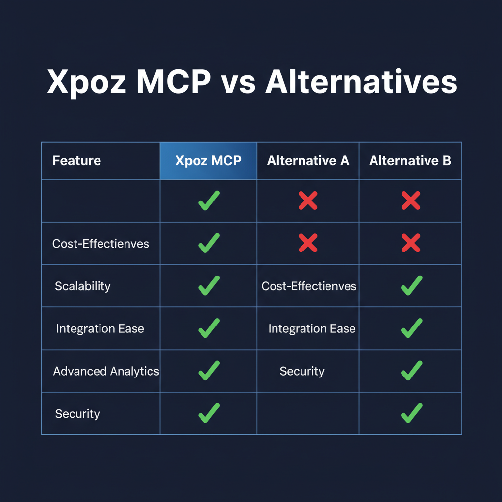 Xpoz MCP compared to alternatives
