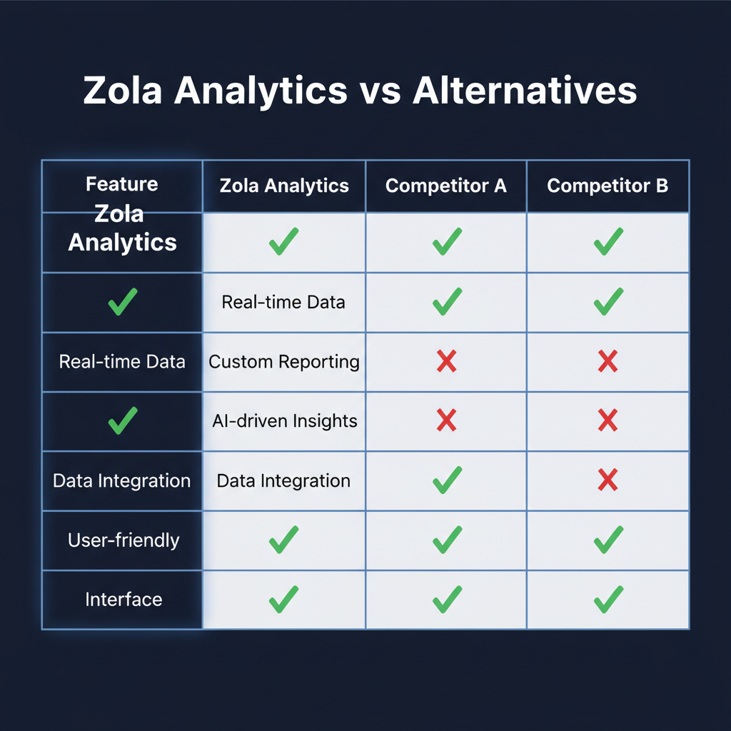 Zola Analytics compared to alternatives