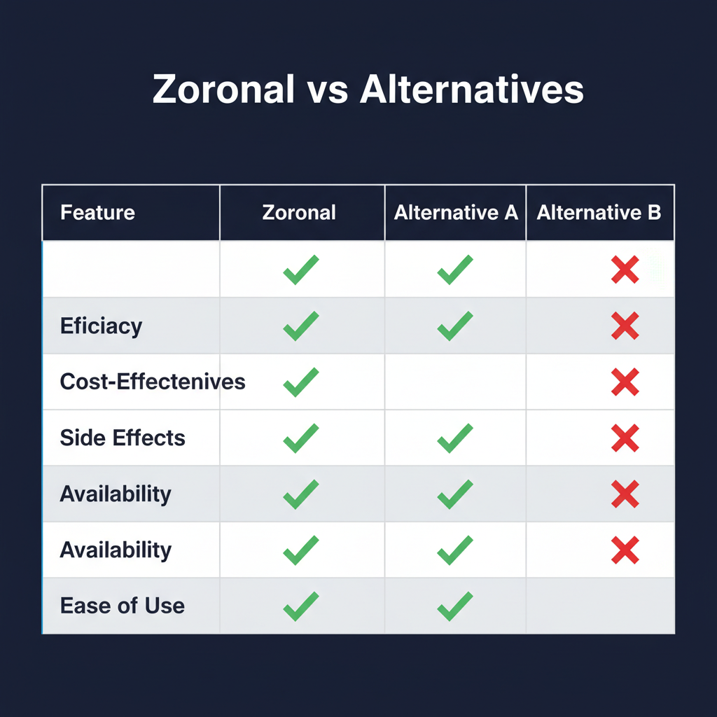 Zoronal compared to alternatives