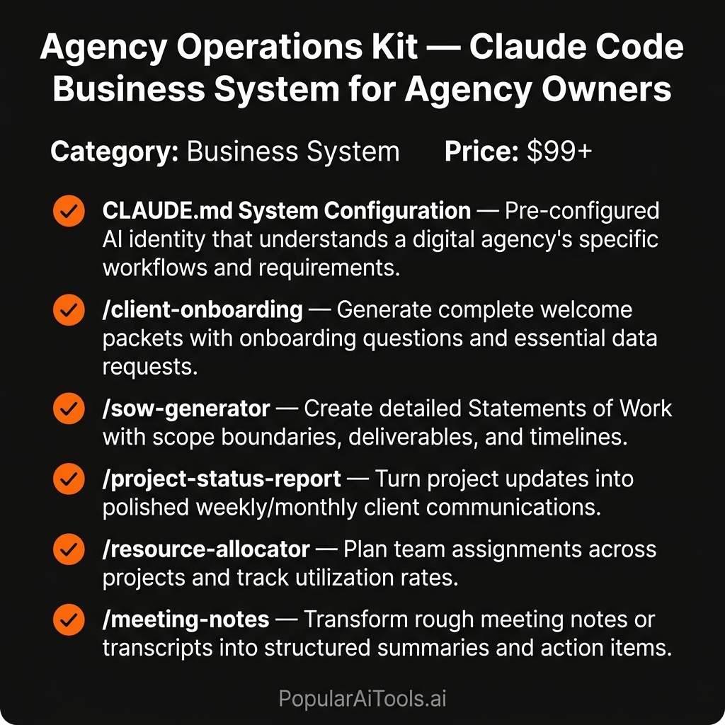Agency Operations Kit features overview