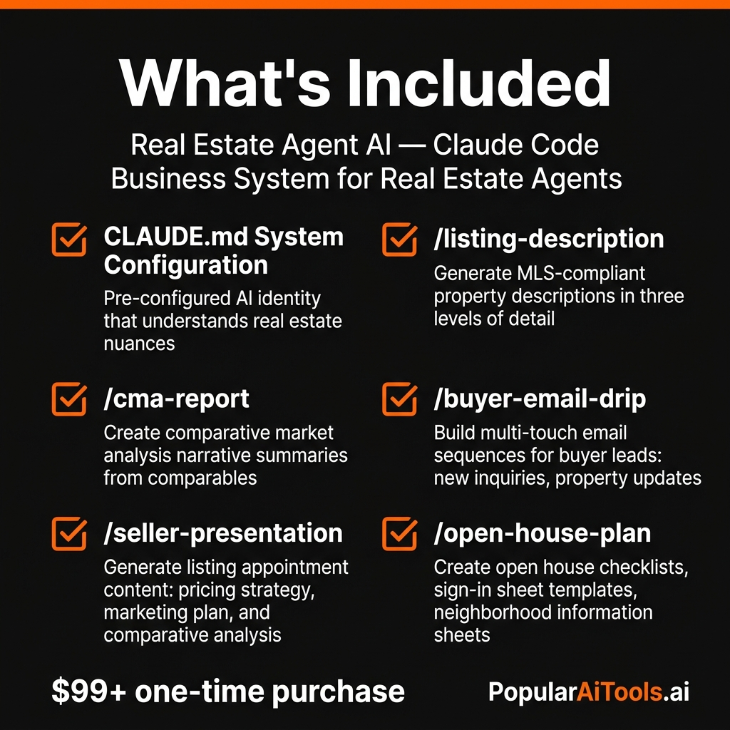 Real Estate Agent AI — what's included