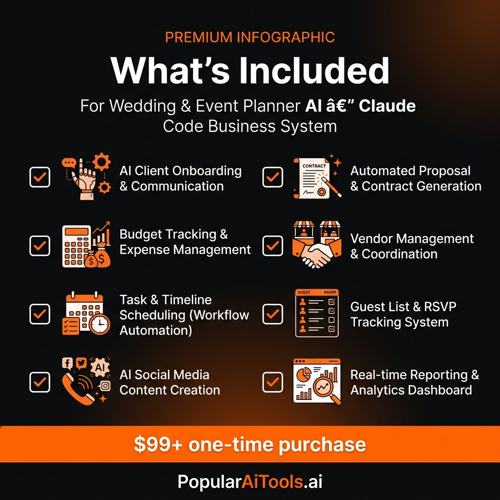 Wedding & Event Planner AI — what's included