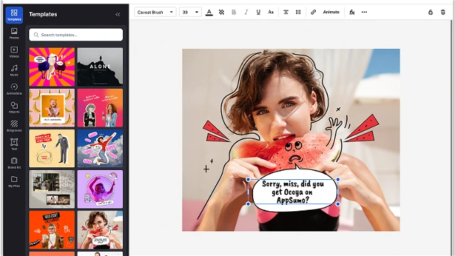Create Stunning Social Media Graphics with Ocoya