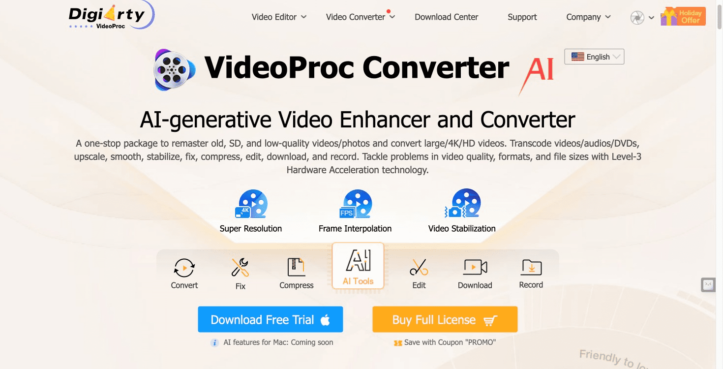 VideoProc Converter AI the Future of Video Upscaling