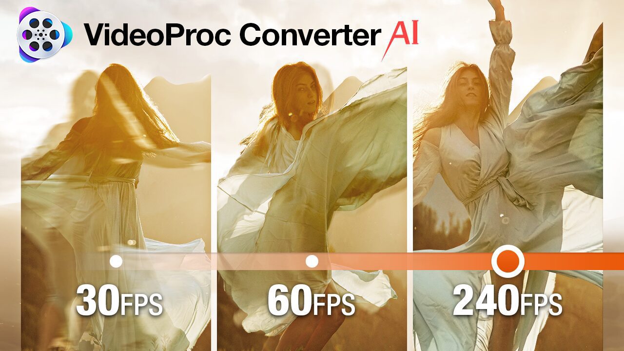 Enhance old footage to 4K quality with VideoProc Converter AI.