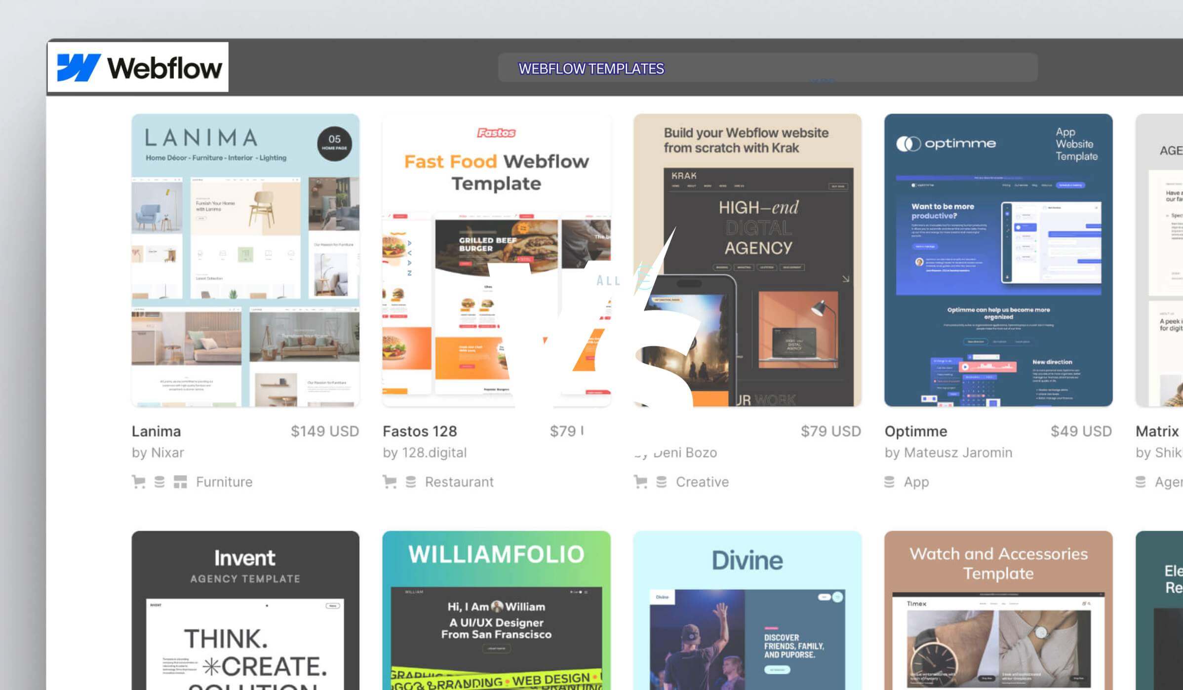 webflow templates