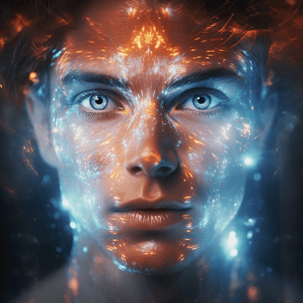 Editing screen of an AI marketing tool.