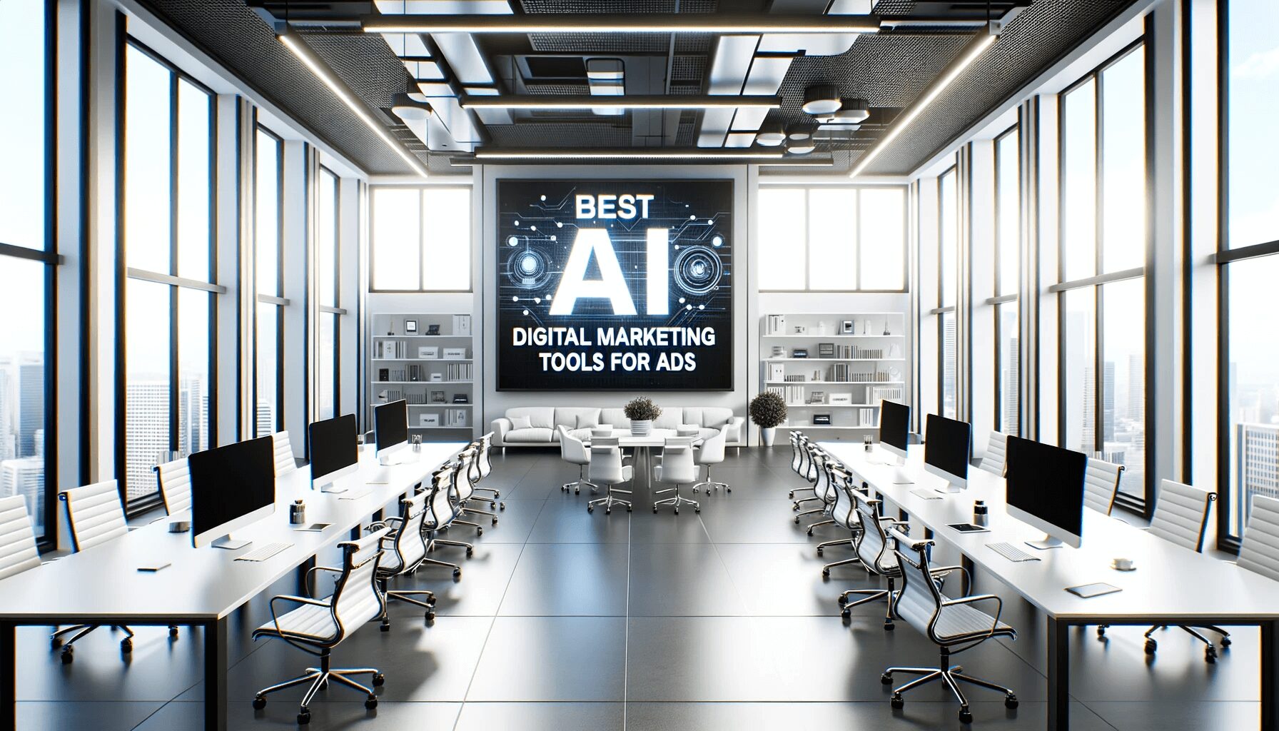 AI tool interface for digital marketing.