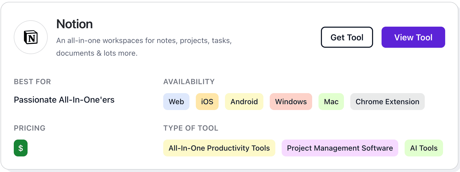 Preview of upgraded project templates on Notion Projects.
