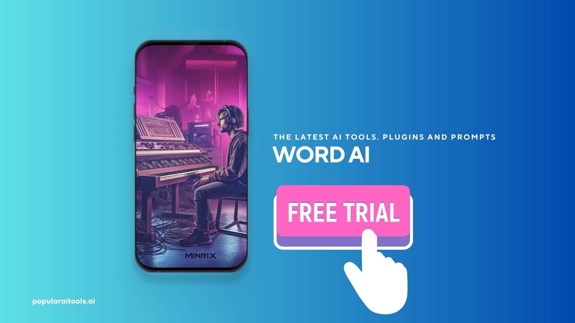 Illustration highlighting the integration of AI in modern content creation.