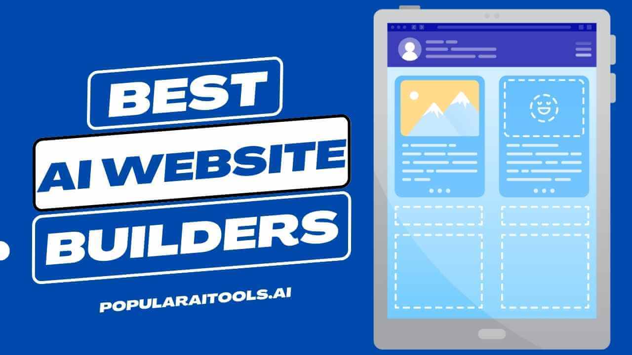 Logos of top AI website builders of 2023, symbolizing the revolution in web design.