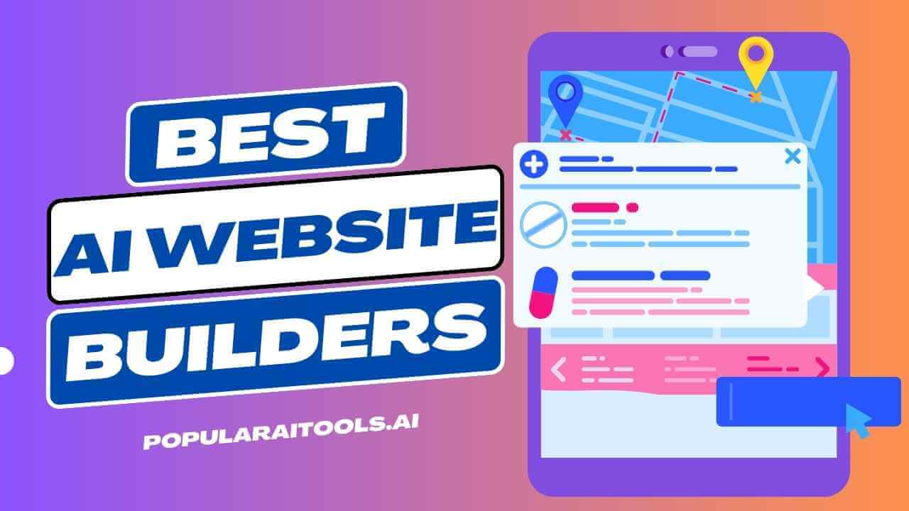 Graphical interface of an AI website builder, demonstrating its ease of use and advanced design capabilities.