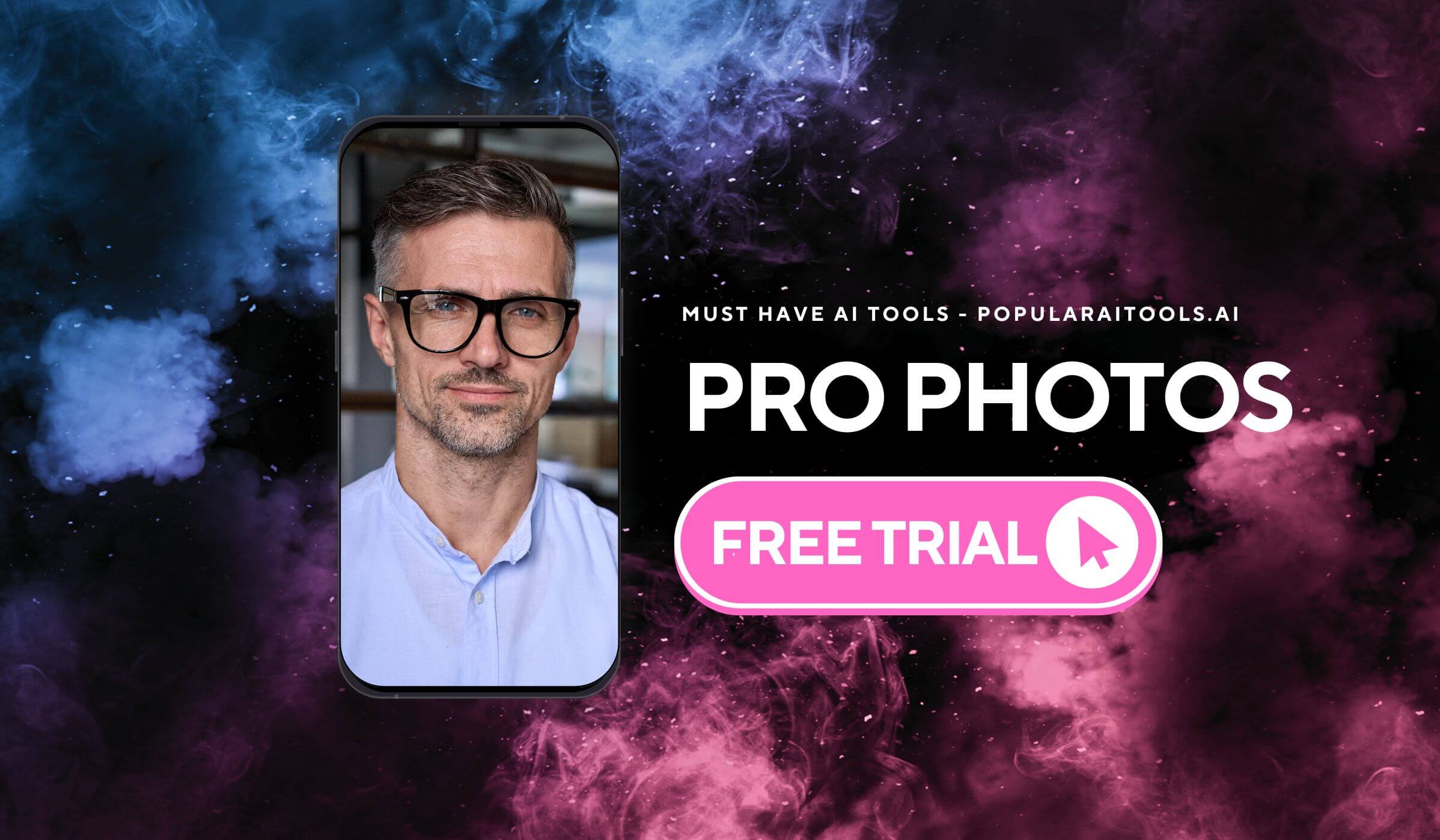 ProPhotos AI dashboard with headshot customization options.