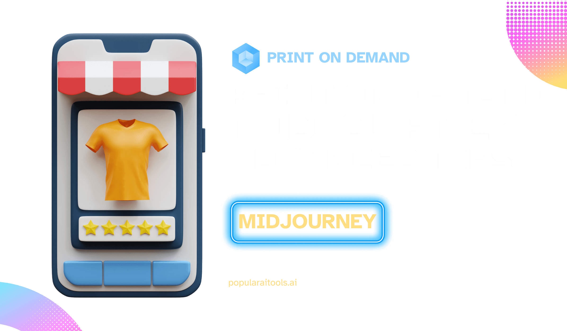 A visual representation of the transformative power of Midjourney T-Shirt Design in the Print on Demand industry.