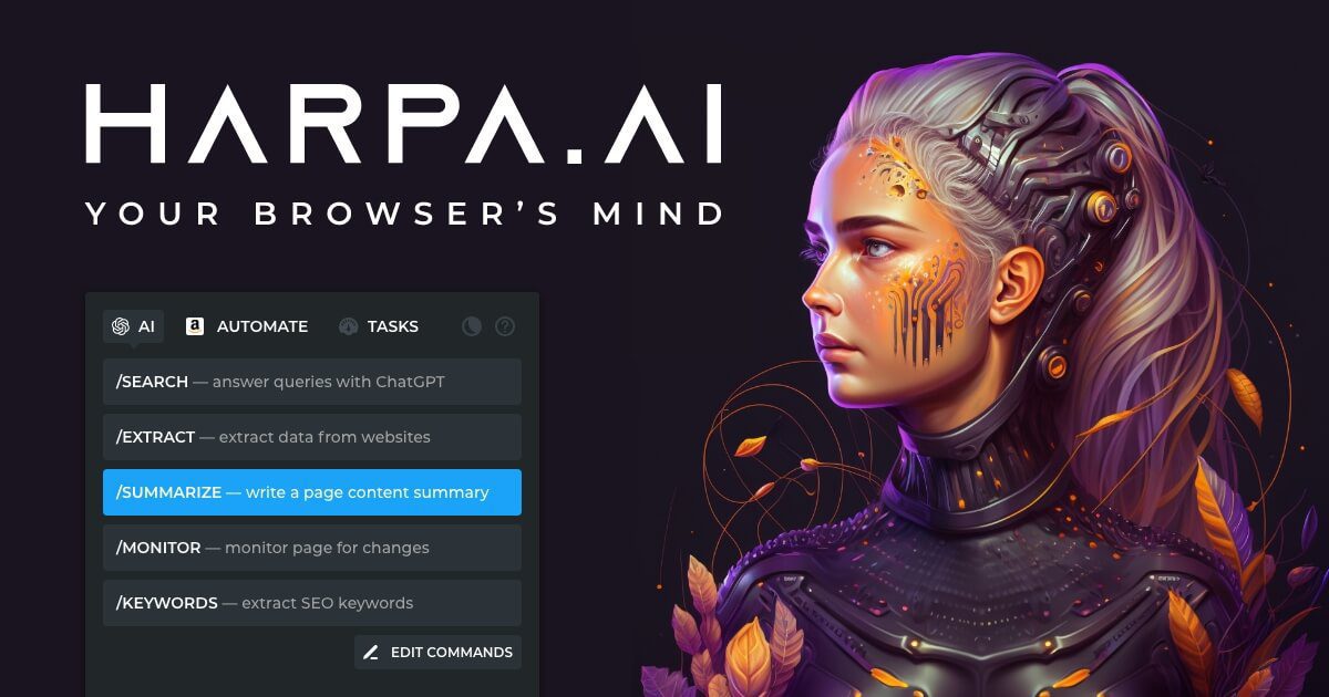 Business professionals using Harpa.ai for data-driven decision-making and task automation.