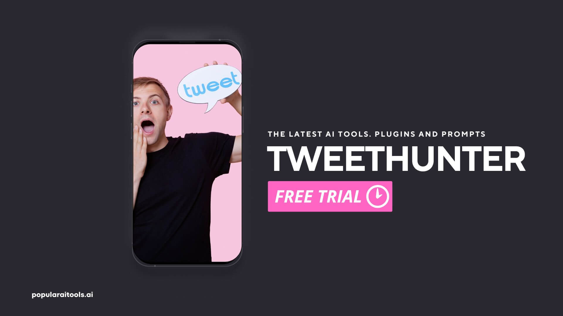 Tweet Hunter insignia - AI-enhanced Twitter management tool for content creation and growth strategies.