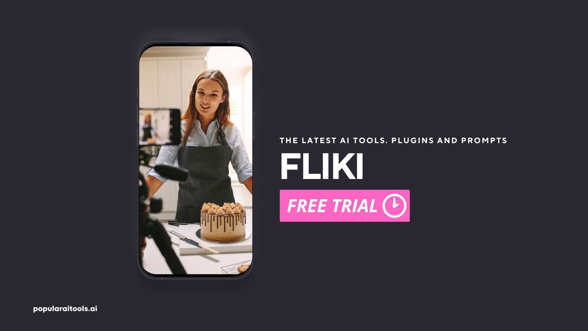 Fliki logo - Tool for converting textual content into dynamic video presentations.