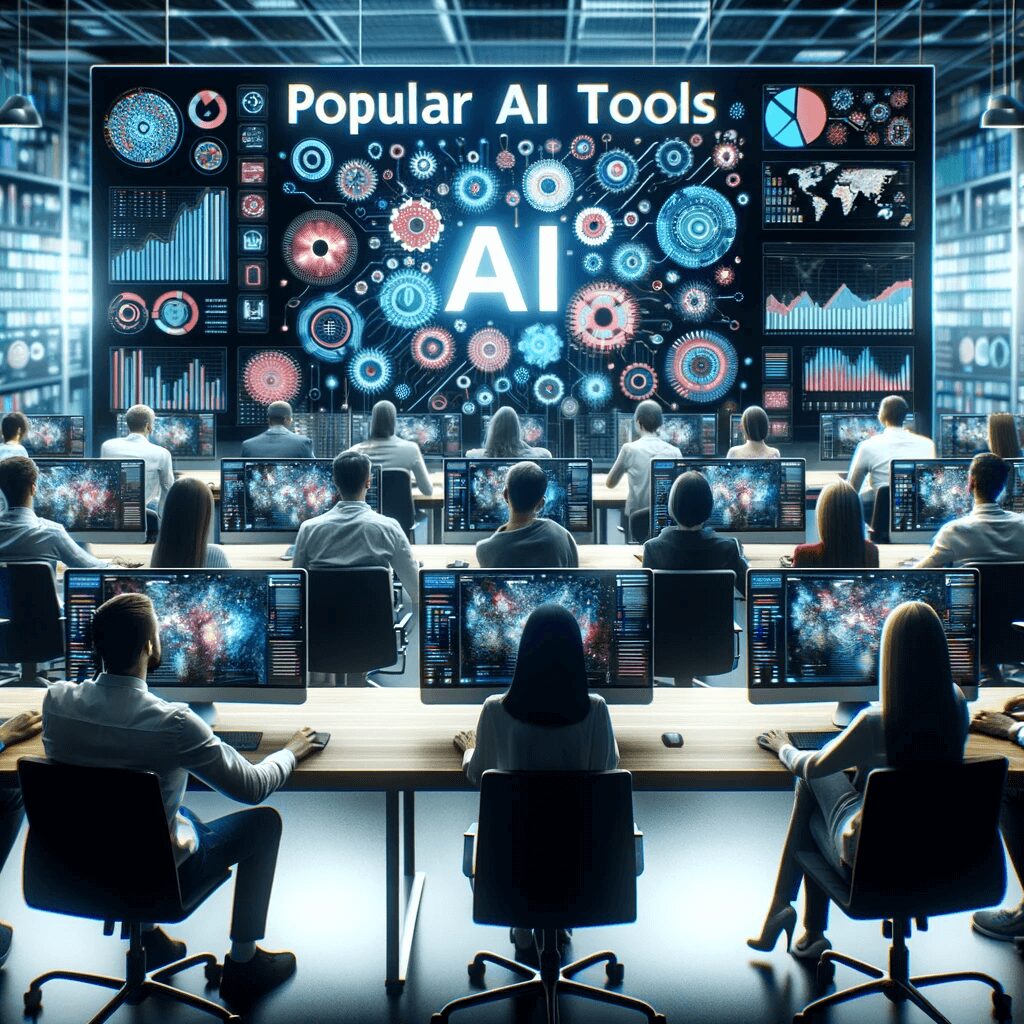 Close-up of a digital interface showcasing advanced AI marketing tools.