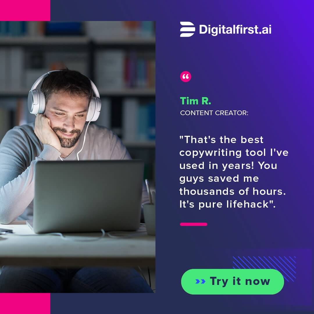 Digital First AI interface showcasing cutting-edge marketing solutions.