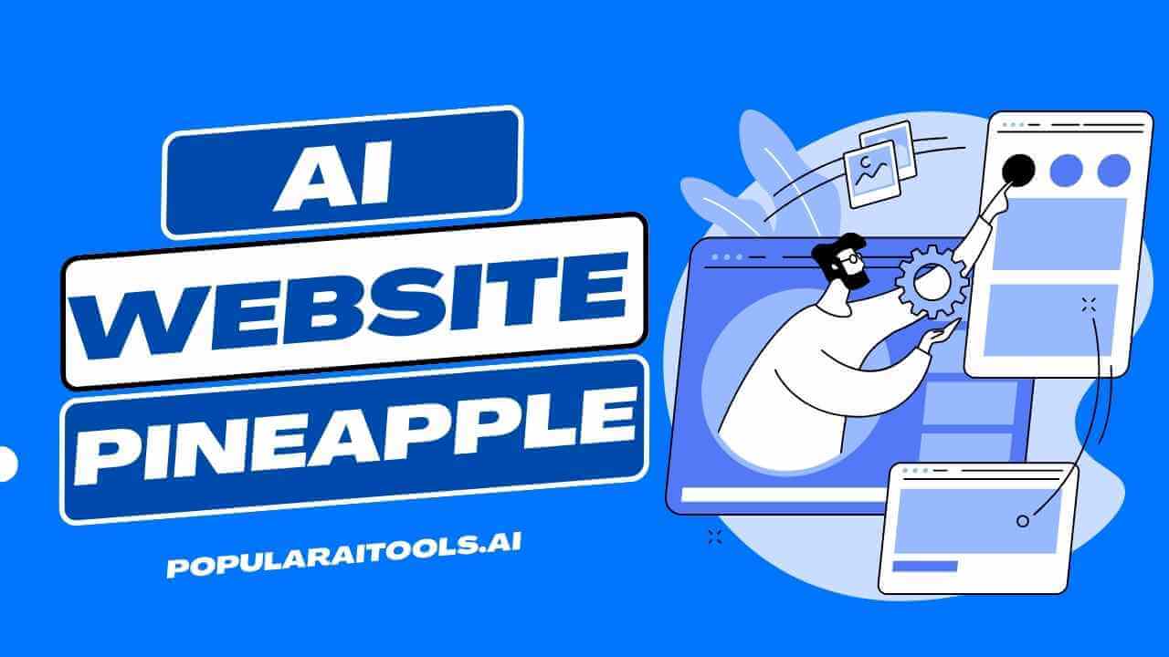 A user creating a website using Pineapple AI website builder.