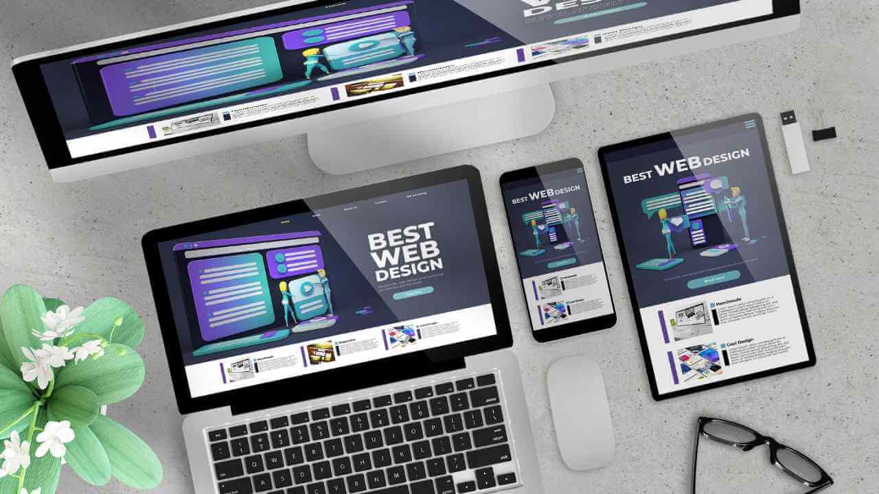 Graphic demonstrating the features of the best AI website builders