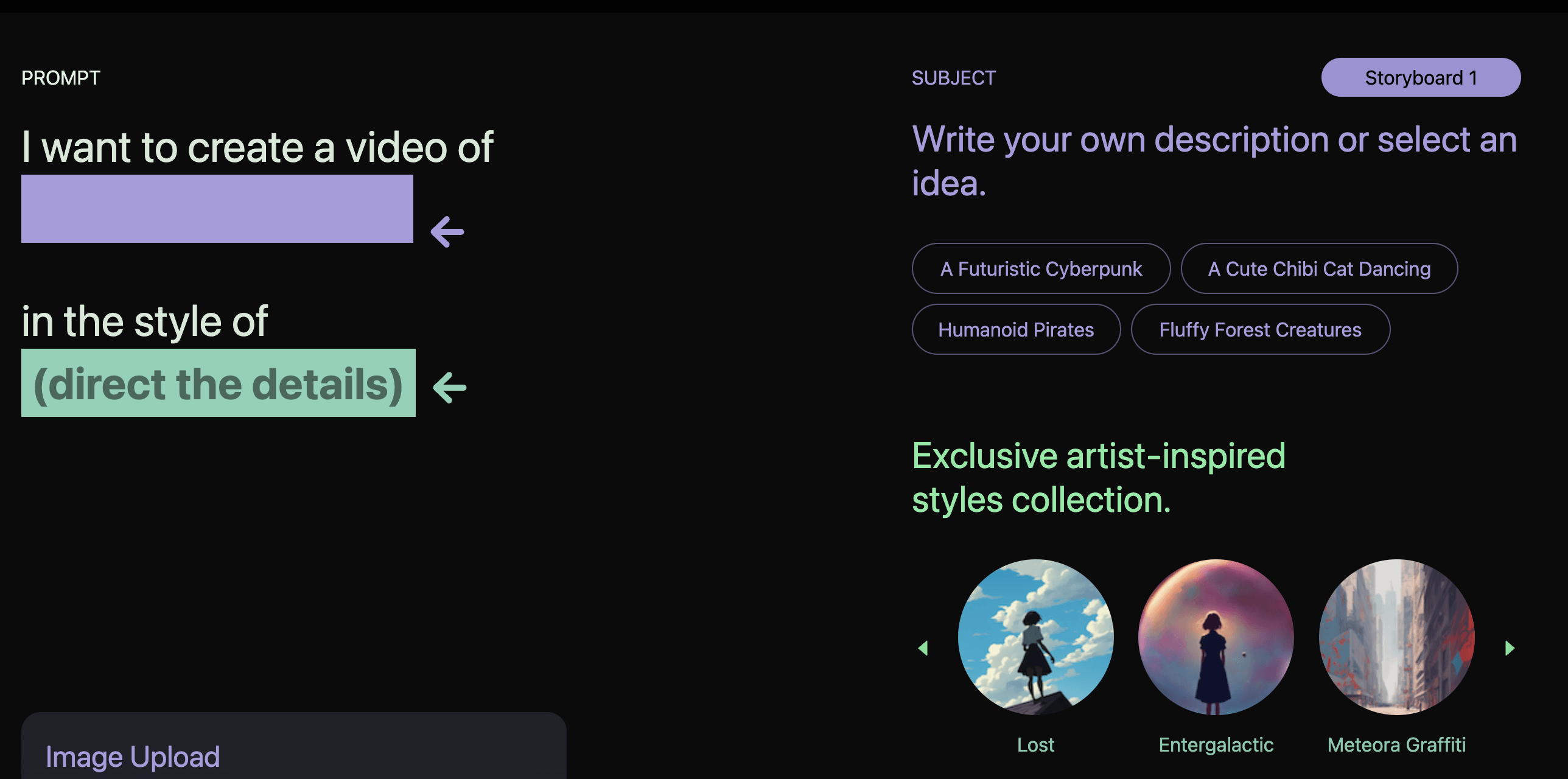 Kaiber AI tool transforming ideas into videos