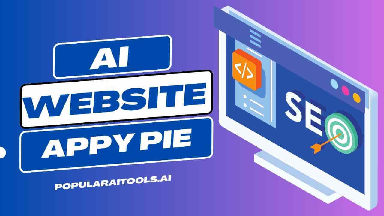 AI-powered Appy Pie website builder interface