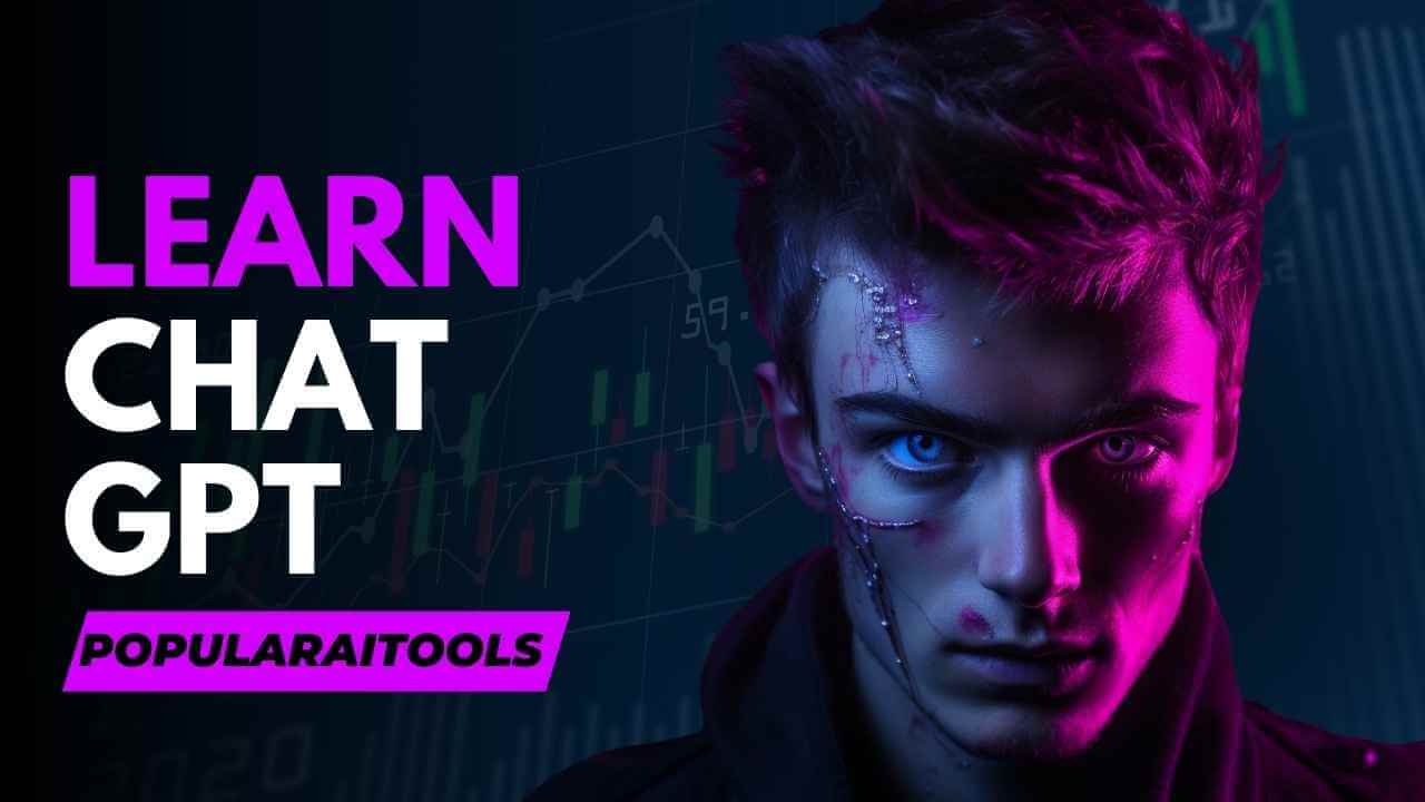 Professional mastering ChatGPT using a comprehensive guide on his laptop