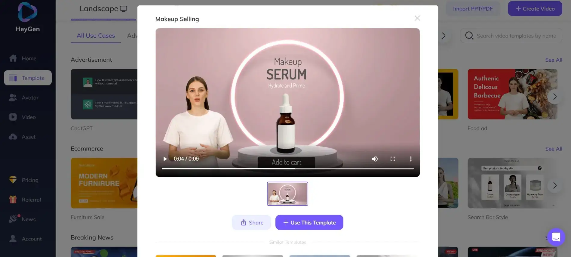 Diverse avatar library offered by HeyGen.