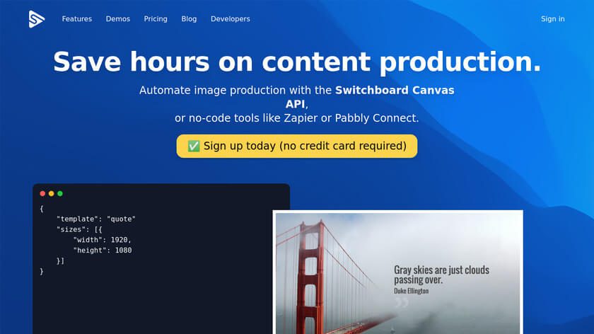 Switchboard Canvas - Your Ultimate Content Creation Tool