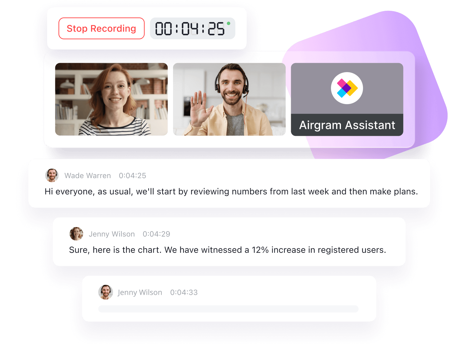 A team of professionals collaborating efficiently using Airgram